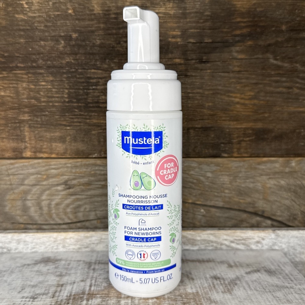 Mustela Shampooing Mousse Foam Shampoo For Newborn Cradle Cap 5.07 Oz No Cap $17